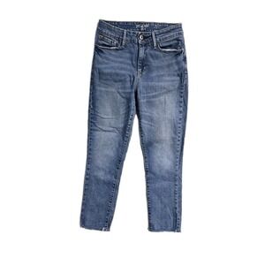 denizen jeans Levi's Women's Hi-rise Skinny Ankle Cut Off 27 Blue Logo